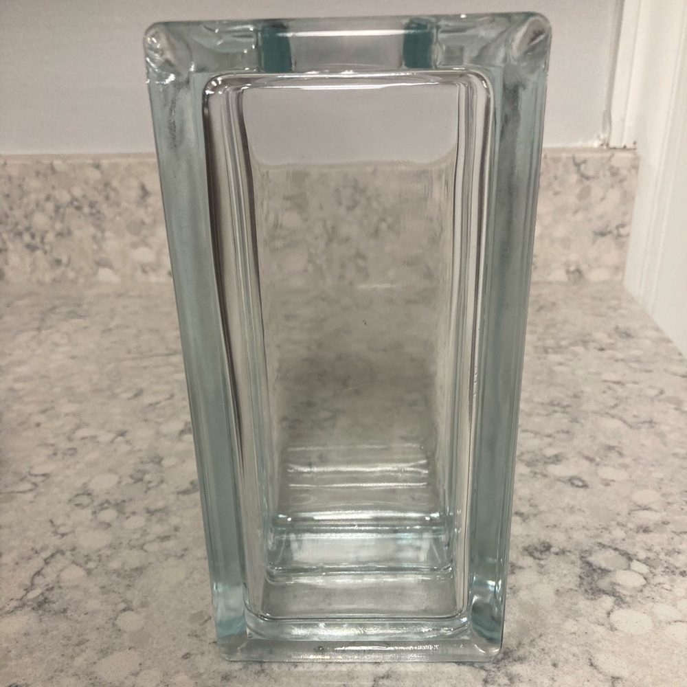 3 for $25 Item NWOT Clear Glass Block with Opening at Top